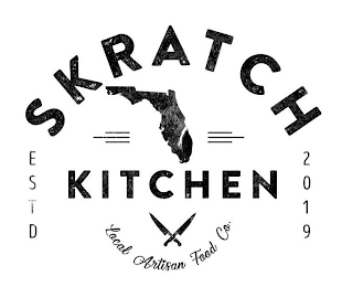 SKRATCH KITCHEN LOCAL ARTISAN FOOD CO. ESTD 2019 logo
