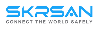 SKRSAN CONNECT THE WORLD SAFELY logo