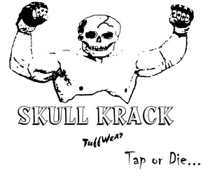 SKULL KRACK TUFFWEAR TAP OR DIE... logo