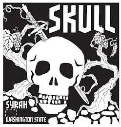 SKULL SYRAH WASHINGTON STATE logo