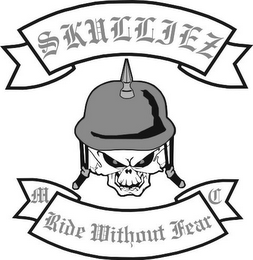 SKULLIEZ M RIDE WITHOUT FEAR C logo