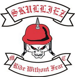 SKULLIEZ MC RIDE WITHOUT FEAR logo