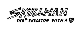 SKULLMAN THE SKELETON WITH A logo