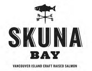 SKUNA BAY VANCOUVER ISLAND CRAFT RAISEDSALMON logo