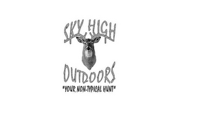 SKY HIGH OUTDOORS "YOUR NON-TYPICAL HUNT" logo