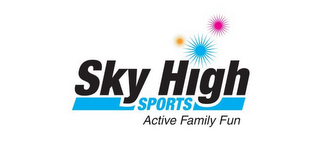 SKY HIGH SPORTS ACTIVE FAMILY FUN logo