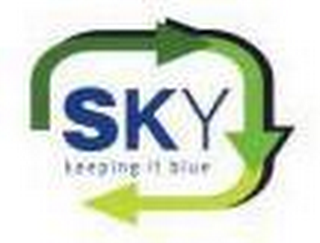 SKY KEEPING IT BLUE logo