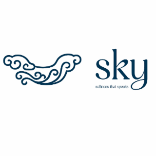 SKY, SOFTNESS THAT SPEAKS. logo