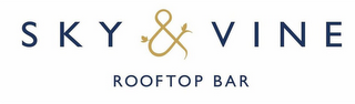 SKY & VINE ROOFTOP BAR logo