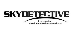 SKYDETECTIVE LIVE TRACKING. ANYTHING. ANYTIME. ANYWHERE. logo