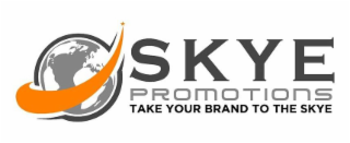 SKYE PROMOTIONS TAKE YOUR BRAND TO THE SKYE logo