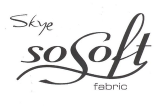 SKYE SO SOFT FABRIC logo