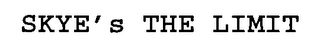 SKYE'S THE LIMIT logo