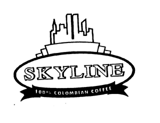 SKYLINE 100% COLOMBIAN COFFEE logo