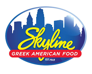 SKYLINE GREEK AMERICAN FOOD EST. 1949 logo