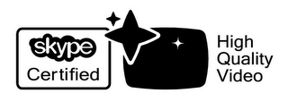 SKYPE CERTIFIED HIGH QUALITY VIDEO logo
