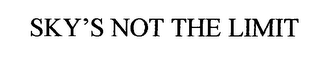 SKY'S NOT THE LIMIT logo