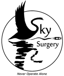 SKYSURGERY NEVER OPERATE ALONE logo