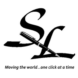 SL MOVING THE WORLD...ONE CLICK AT A TIME logo