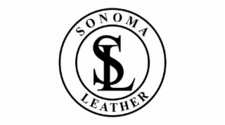 SL SONOMA LEATHER logo