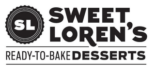 SL SWEET LOREN'S READY-TO-BAKE DESSERTS logo
