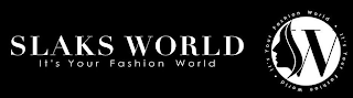 SLAKS WORLD IT'S YOUR FASHION WORLD W IT'S YOUR FASHION WORLD · IT'S YOUR FASHION WORLD · logo
