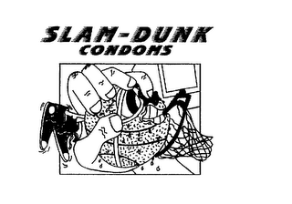 SLAM-DUNK CONDOMS logo