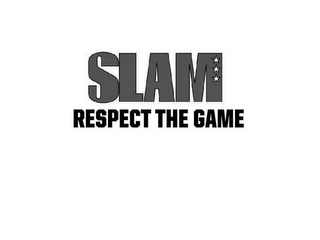 SLAM RESPECT THE GAME logo