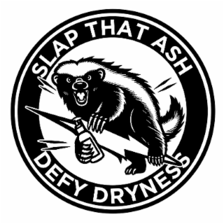 SLAP THAT ASH DEFY DRYNESS logo