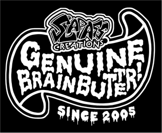 SLAPASS CREATIONS GENUINE BRAIN BUTTER! SINCE 2005 logo