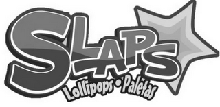 SLAPS LOLLIPOPS · PALETAS logo