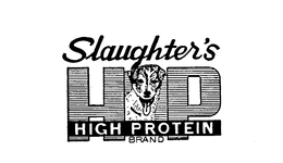 SLAUGHTER'S HIGH PROTEIN BRAND HP logo