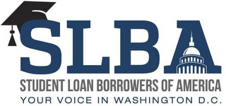 SLBA STUDENT LOAN BORROWERS OF AMERICA YOUR VOICE IN WASHINGTON D.C. logo