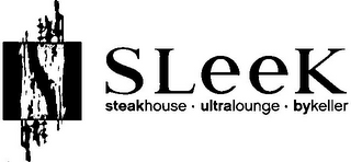 SLEEK STEAKHOUSE · ULTRALOUNGE · BYKELLER logo