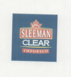 SLEEMAN CLEAR IMPORTED logo