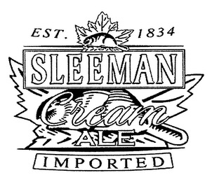 SLEEMAN CREAM ALE IMPORTED EST. 1834 logo