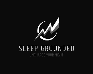 SLEEP GROUNDED UNCHARGE YOUR NIGHT logo