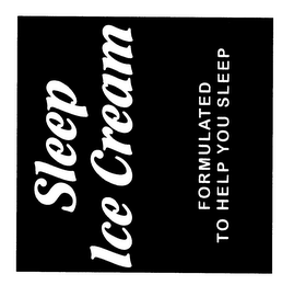SLEEP ICE CREAM FORMULATED TO HELP YOU SLEEP logo