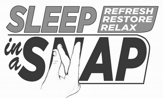 SLEEP IN A SNAP REFRESH RESTORE RELAX logo