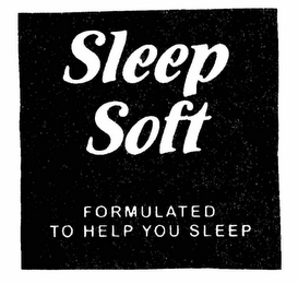 SLEEP SOFT FORMULATED TO HELP YOU SLEEP logo