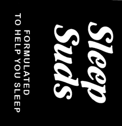 SLEEP SUDS FORMULATED TO HELP YOU SLEEP logo