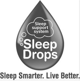SLEEP SUPPORT SYSTEM SLEEP DROPS SLEEP SMARTER. LIVE BETTER. logo