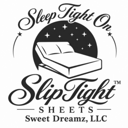 SLEEP TIGHT ON SLIP TIGHT SHEETS SWEET DREAMZ LLC logo