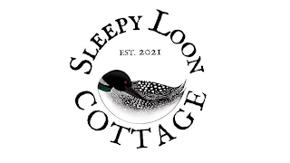 SLEEPY LOON COTTAGE EST. 2021 logo