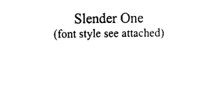 SLENDER ONE logo