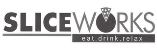 SLICEWORKS EAT DRINK RELAX logo