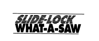 SLIDE-LOCK WHAT-A-SAW logo