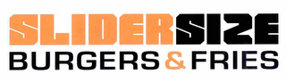 SLIDERSIZE BURGERS & FRIES logo
