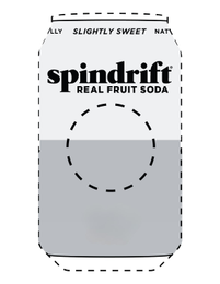 SLIGHTLY SWEET, SPINDRIFT, REAL FRUIT SODA logo