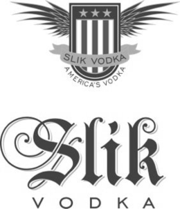 SLIK VODKA AMERICA'S VODKA SLIK VODKA logo